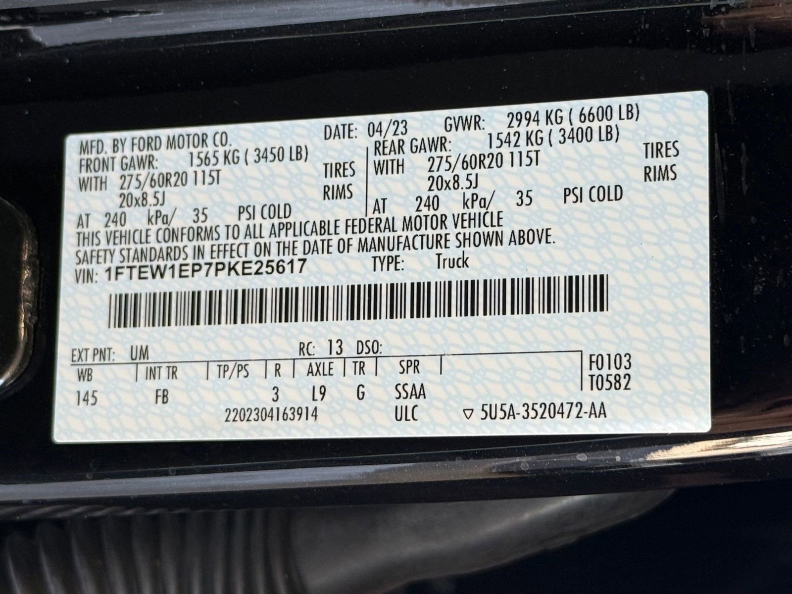 Certified 2023 Ford F150 XLT w/ Equipment Group 302A High AWD/4WD image 22