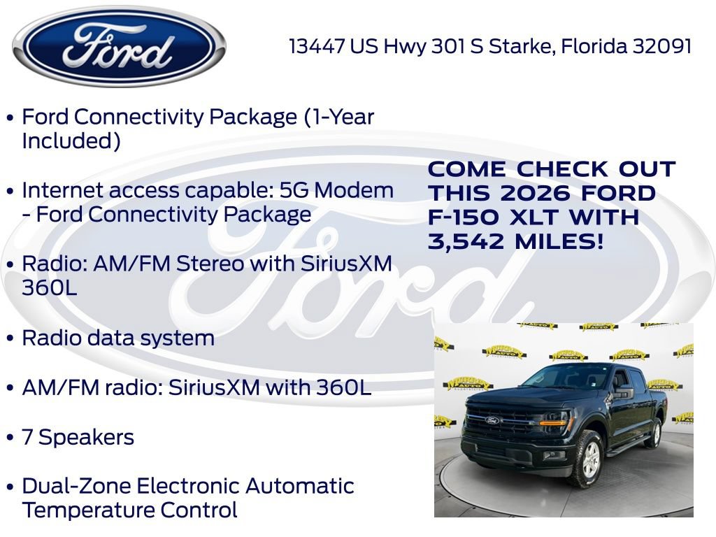 Certified 2026 Ford F150 XLT w/ Equipment Group 301A Standard AWD/4WD image 22