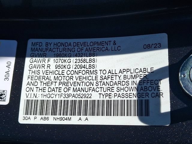 Used 2023 Honda Accord EX image 28
