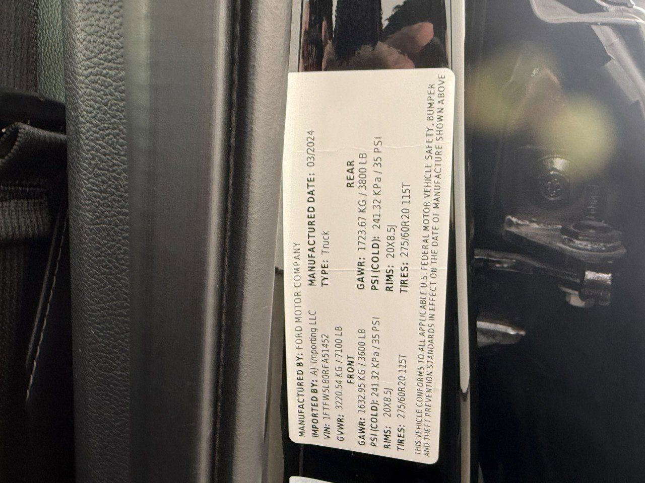 Certified 2024 Ford F150 Lariat w/ Equipment Group 502A High AWD/4WD image 27