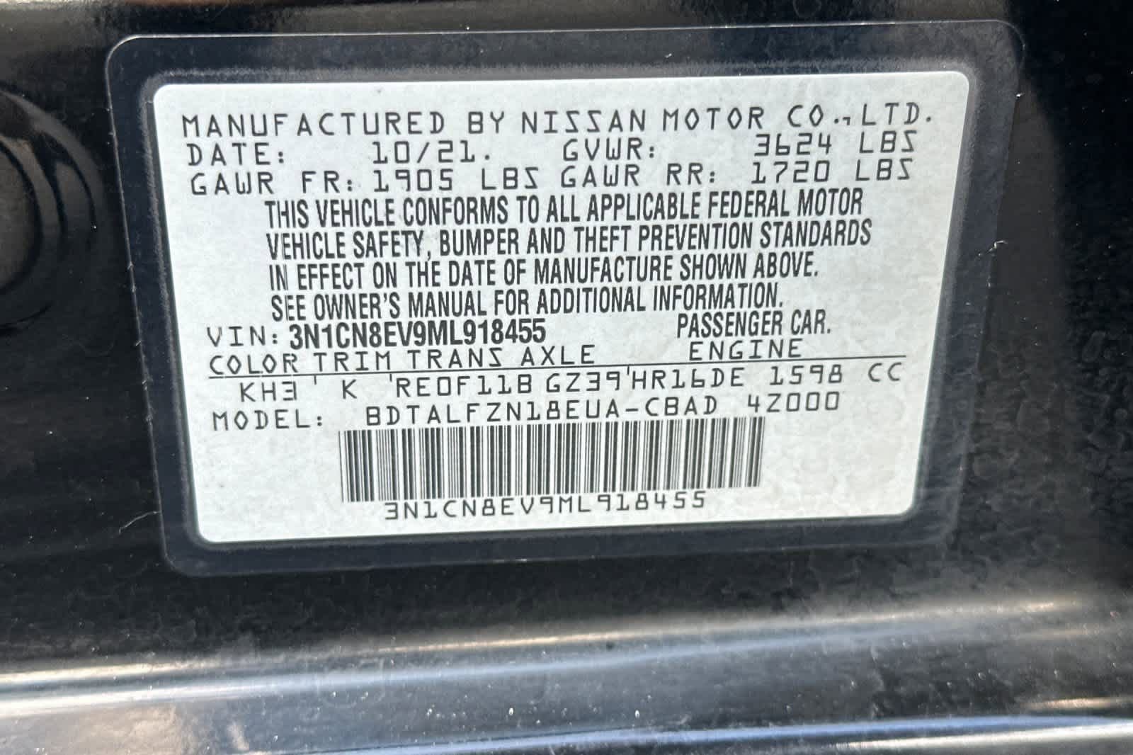 Used 2021 Nissan Versa SV image 28