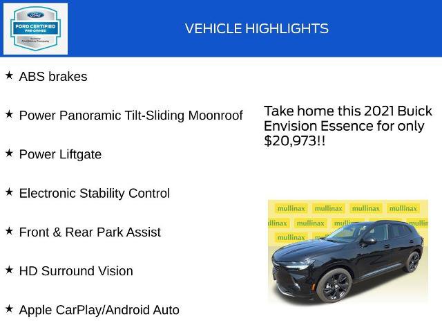 Used 2021 Buick Envision Essence w/ Technology Package I AWD/4WD image 19