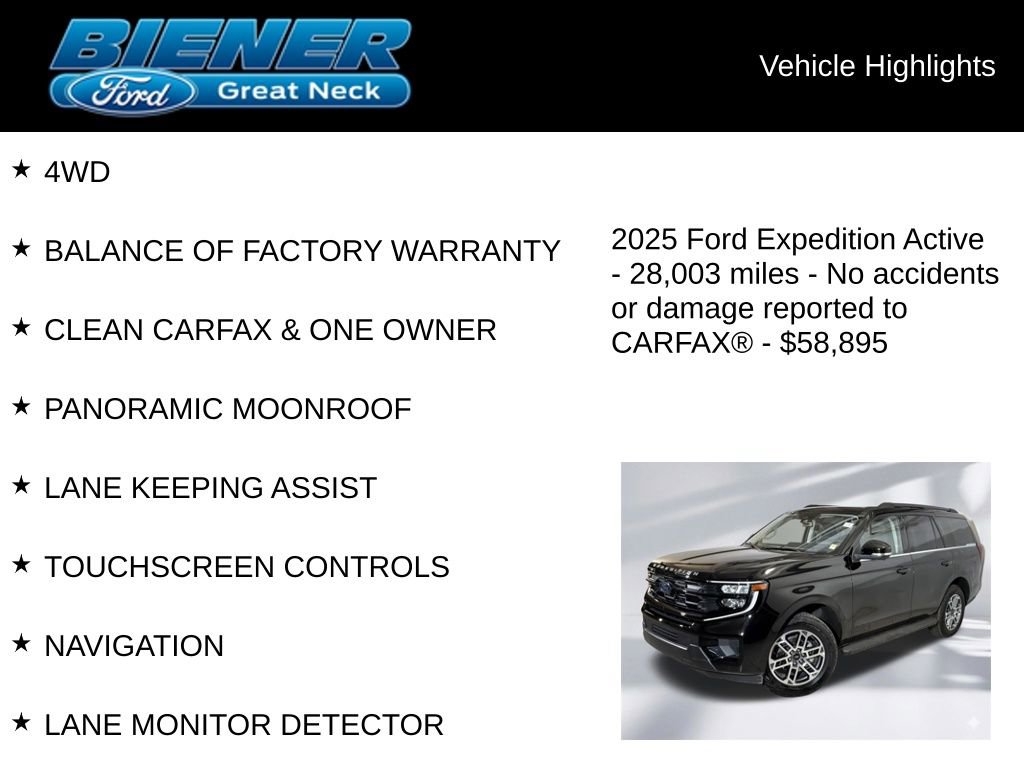 Certified 2025 Ford Expedition Active AWD/4WD image 9