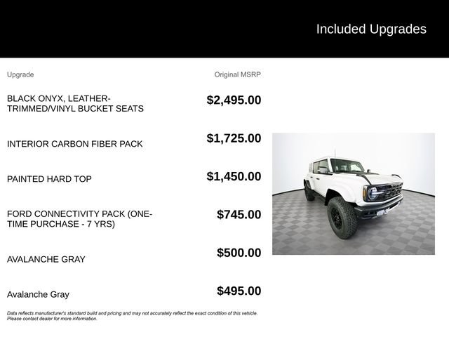Certified 2026 Ford Bronco Raptor w/ Interior Carbon Fiber Pack AWD/4WD image 6