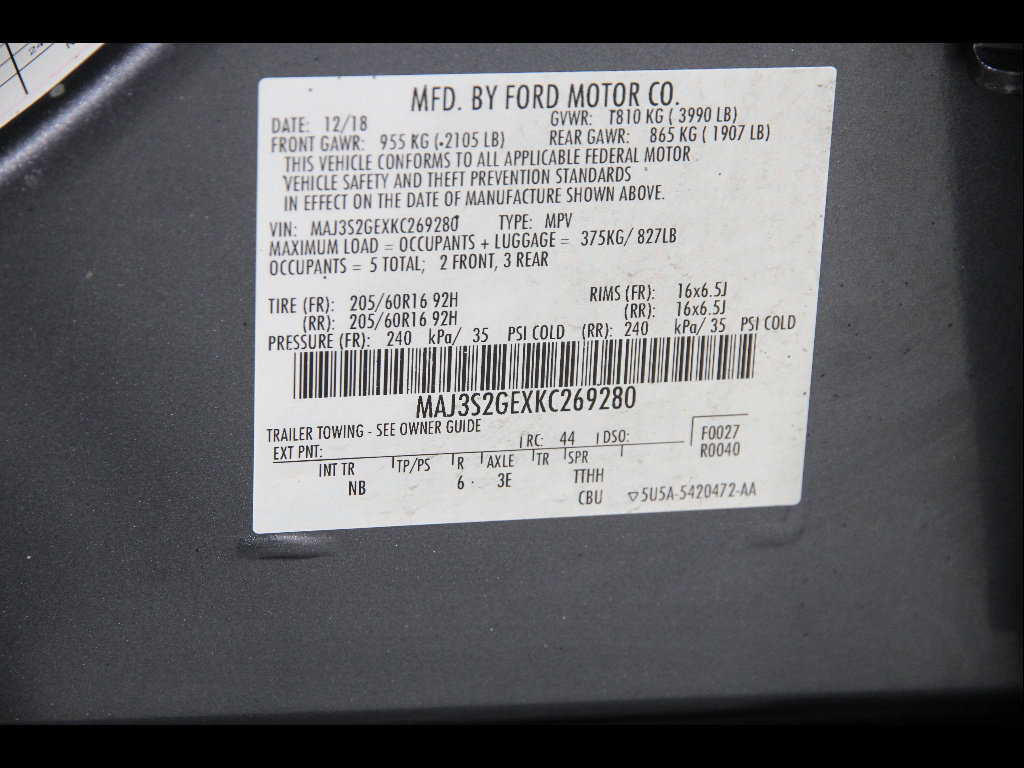 Certified 2019 Ford EcoSport SE w/ SE Convenience Package image 22