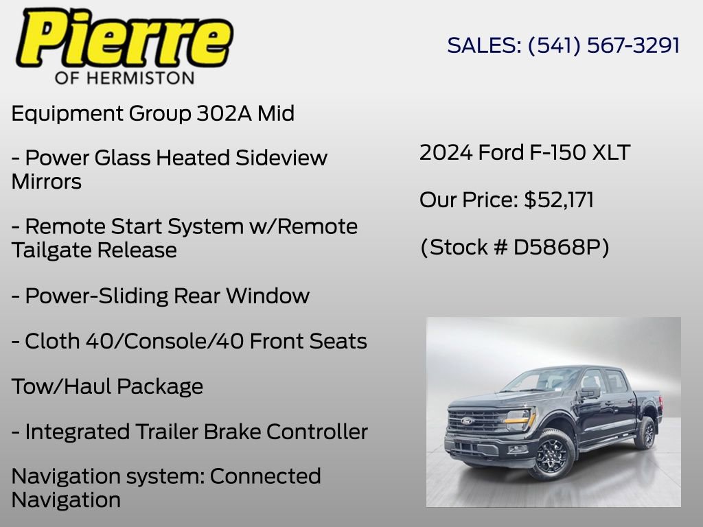Certified 2024 Ford F150 XLT w/ Equipment Group 302A MID AWD/4WD image 20
