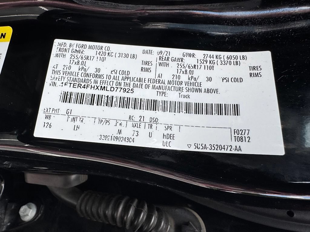 Certified 2021 Ford Ranger XLT w/ Equipment Group 301A Mid AWD/4WD image 39