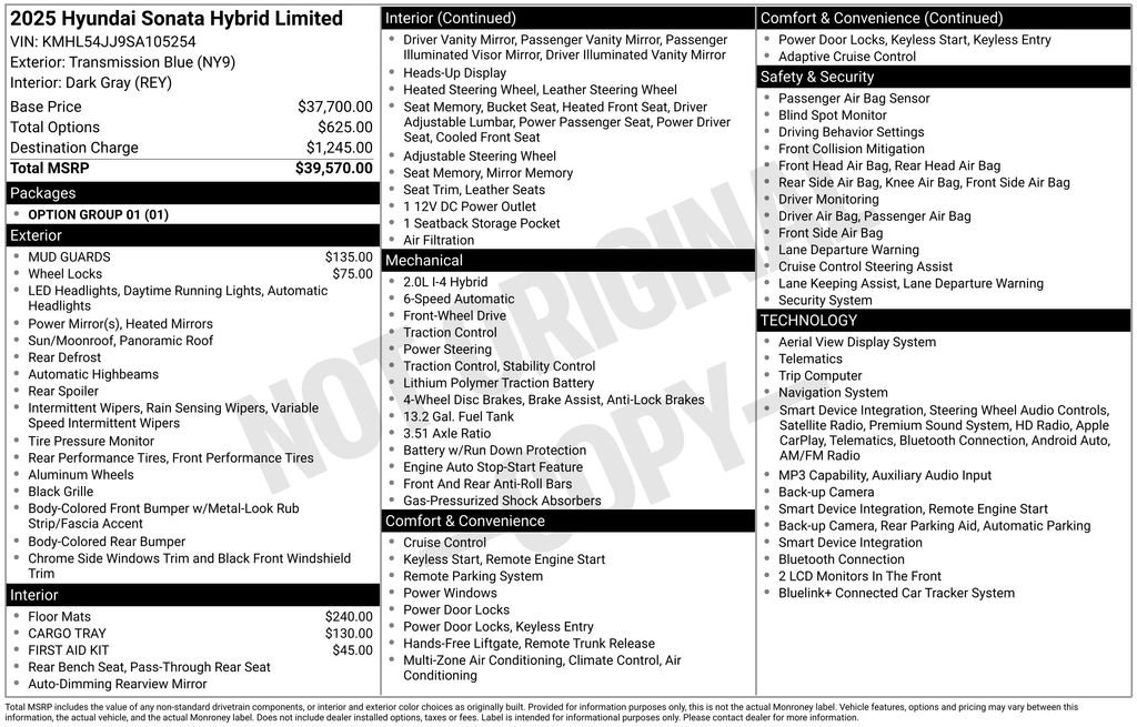 Used 2025 Hyundai Sonata Limited FWD image 5
