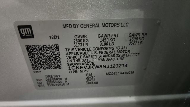 Used 2022 Chevrolet Traverse RS image 26