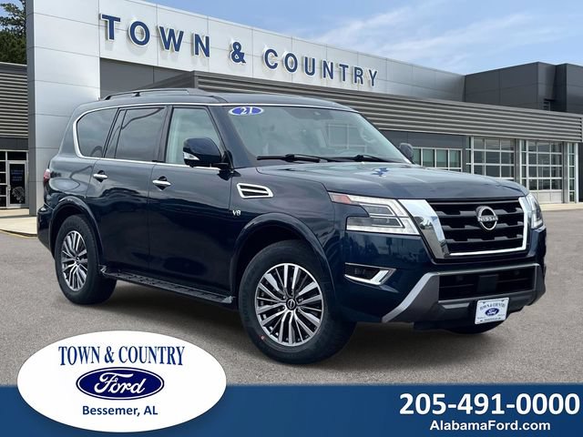 Used 2021 Nissan Armada SL w/ Captain's Chairs Package AWD/4WD image 1