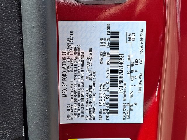 Certified 2021 Ford Mustang Premium w/ Equipment Group 201A RWD image 26