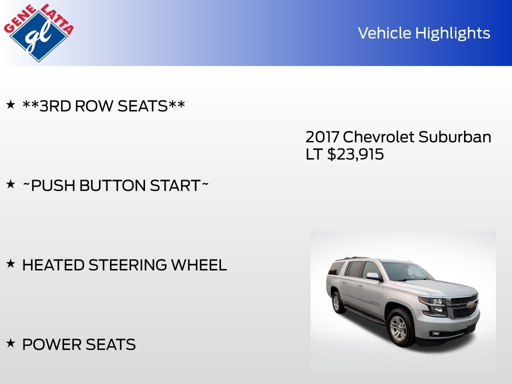 Used 2017 Chevrolet Suburban LT AWD/4WD image 37