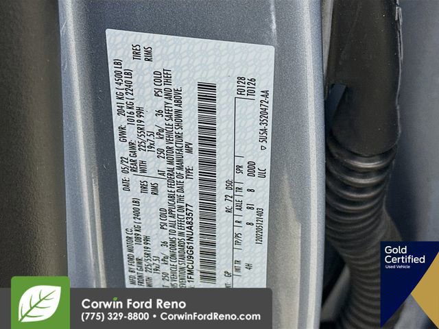 Certified 2022 Ford Escape SE w/ SE Sport Appearance Package image 34