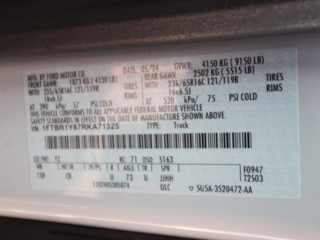 Certified 2024 Ford Transit 250 Low Roof w/ Exterior Upgrade Package image 25