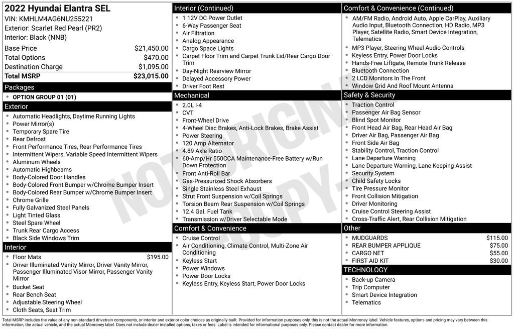 Used 2022 Hyundai Elantra SEL image 35