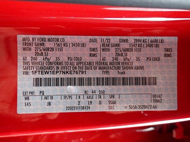 Certified 2022 Ford F150 XL w/ STX Appearance Package image 22