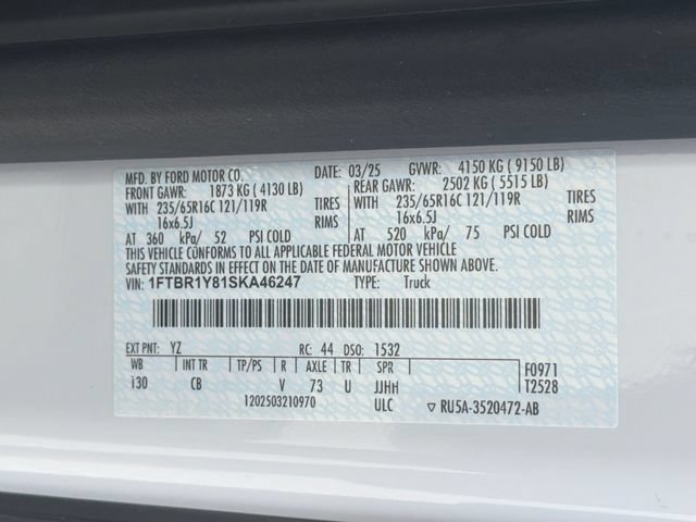 Certified 2025 Ford Transit 250 Low Roof w/ Exterior Upgrade Package RWD image 31