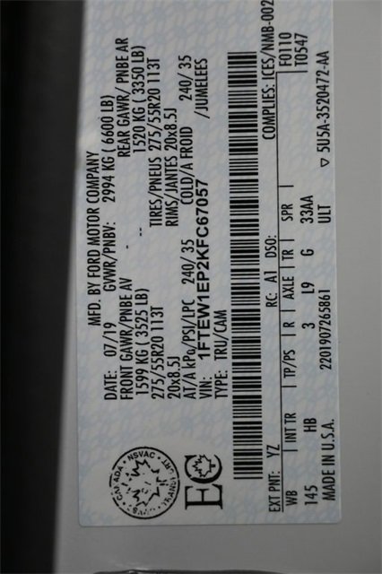 Certified 2019 Ford F150 Lariat w/ Equipment Group 502A Luxury image 35