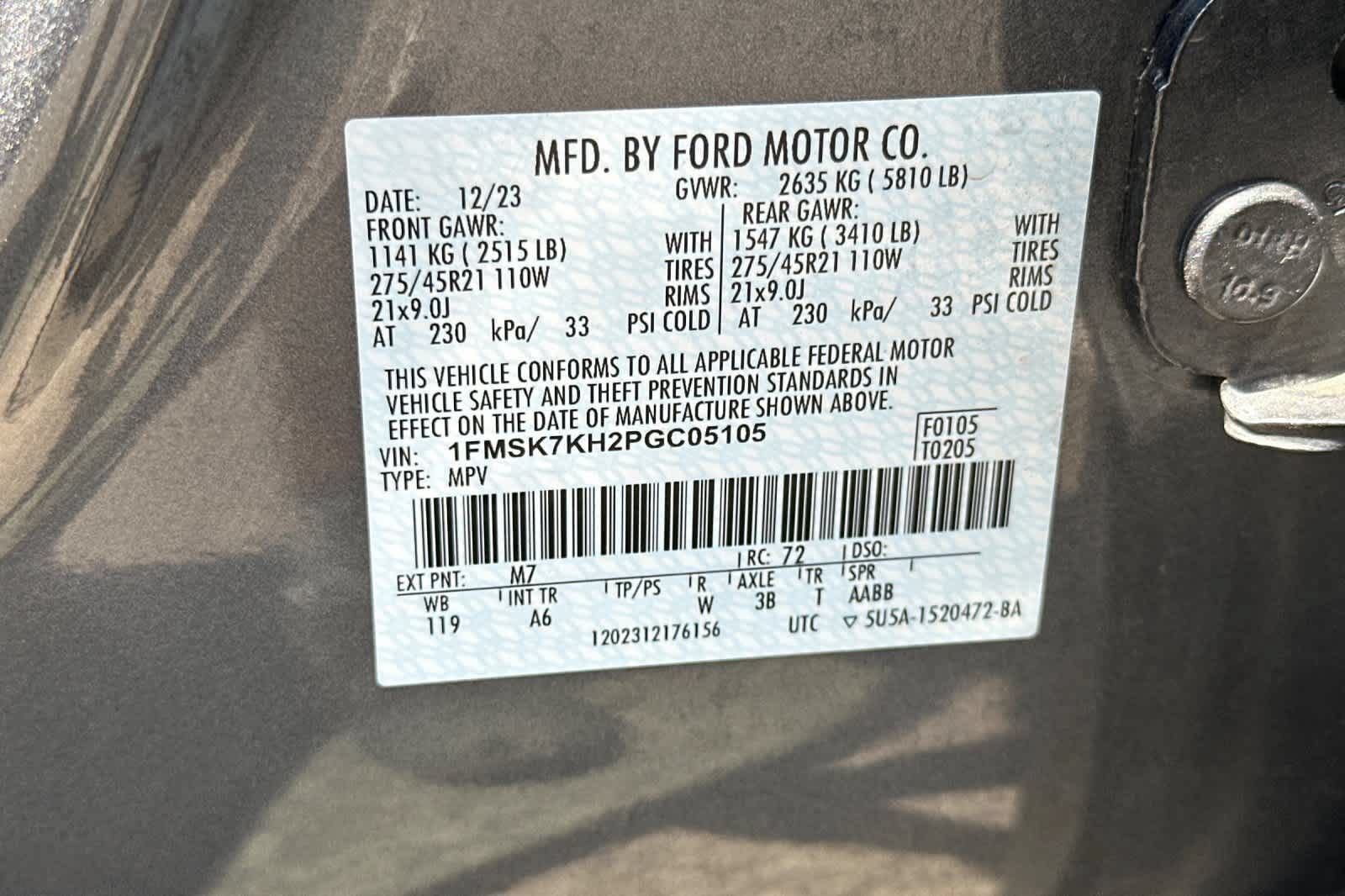 Certified 2023 Ford Explorer ST-Line w/ Class IV Trailer Tow Package RWD image 31