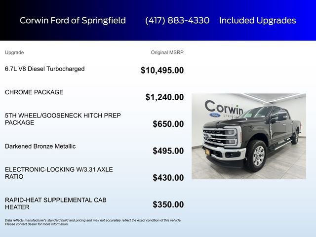 Certified 2025 Ford F350 Lariat w/ Chrome Package AWD/4WD image 9