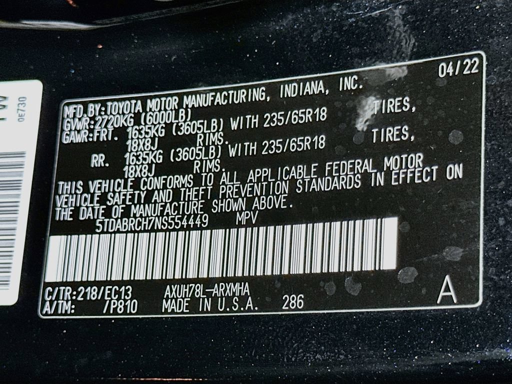 Used 2022 Toyota Highlander Bronze Edition AWD/4WD image 28
