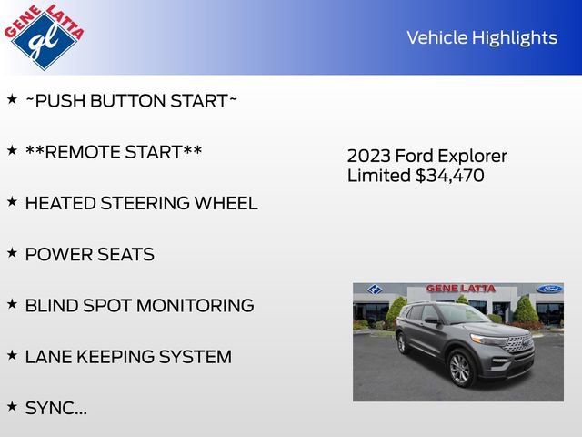 Certified 2023 Ford Explorer Limited AWD/4WD image 32