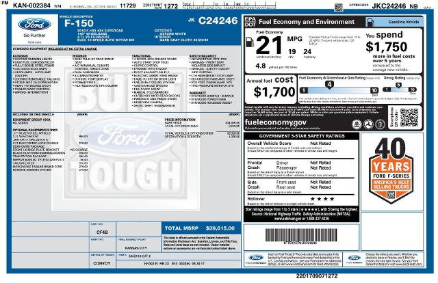 Certified 2018 Ford F150 XL w/ Trailer Tow Package w/101A AWD/4WD image 6