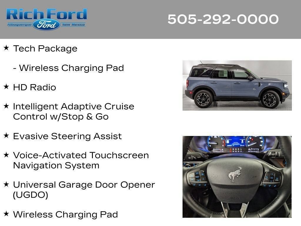Certified 2024 Ford Bronco Sport Outer Banks w/ Tech Package AWD/4WD image 36