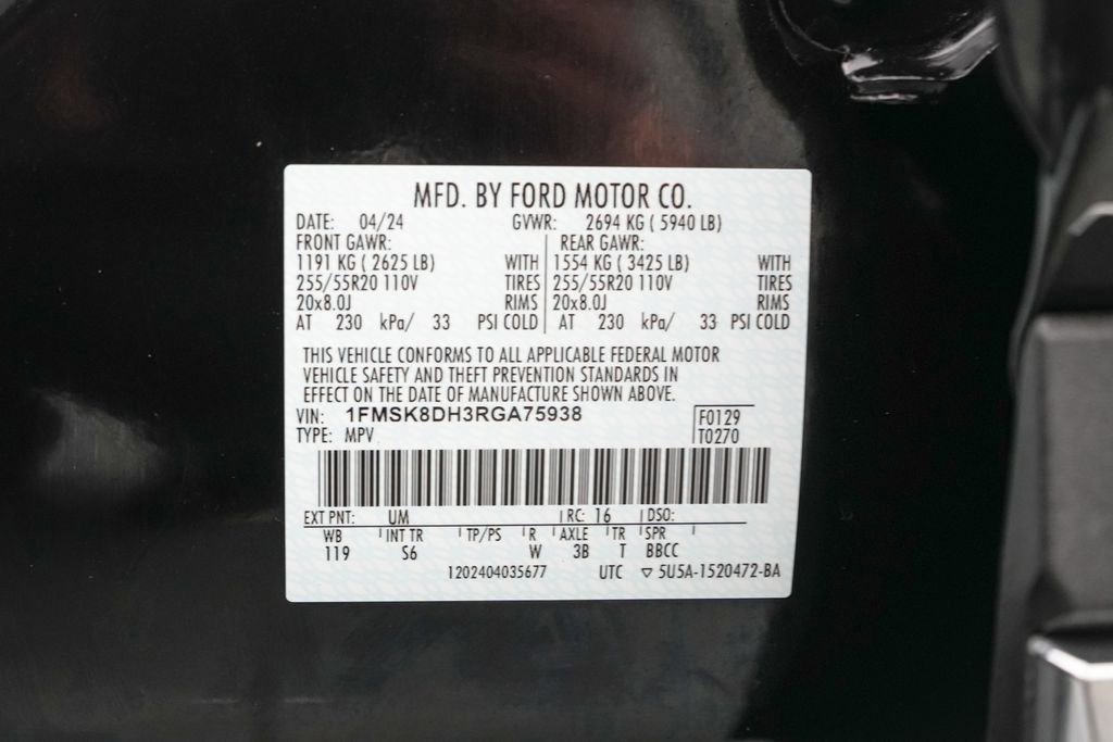 Certified 2024 Ford Explorer XLT w/ Equipment Group 202A AWD/4WD image 27