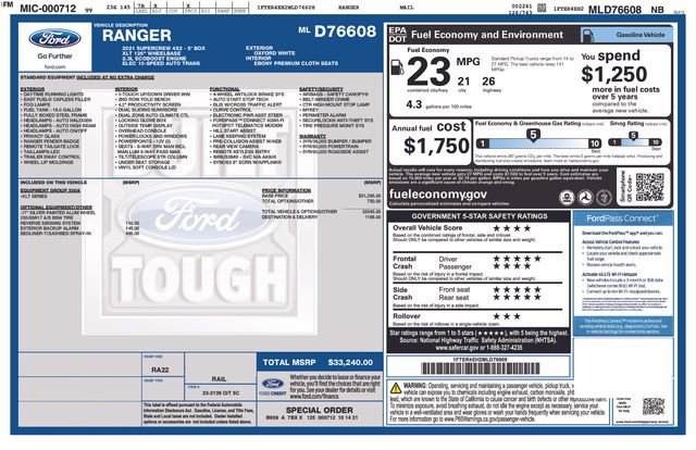 Certified 2021 Ford Ranger XLT RWD image 5
