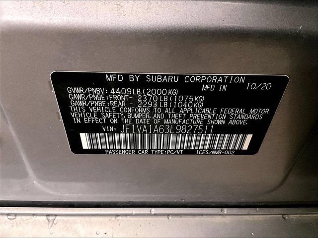 Used 2020 Subaru WRX w/ Popular Package #1 AWD/4WD image 32