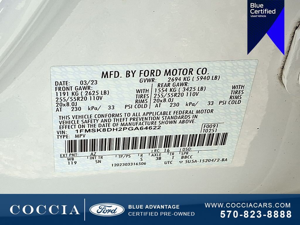 Certified 2023 Ford Explorer XLT w/ Equipment Group 202A AWD/4WD image 27