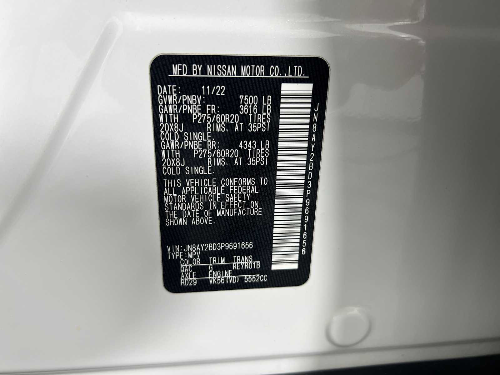 Used 2023 Nissan Armada SL AWD/4WD image 34