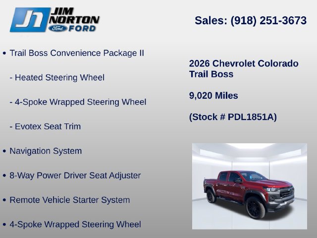 Used 2026 Chevrolet Colorado Trail Boss AWD/4WD image 15