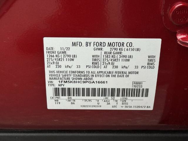 Certified 2023 Ford Explorer Platinum w/ Technology Package AWD/4WD image 12