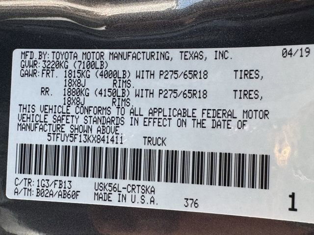 Used 2019 Toyota Tundra SR5 AWD/4WD image 34