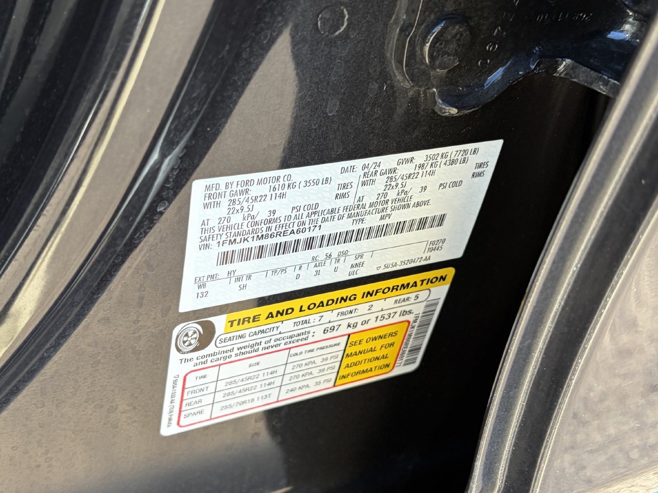 Certified 2024 Ford Expedition Max Platinum AWD/4WD image 40