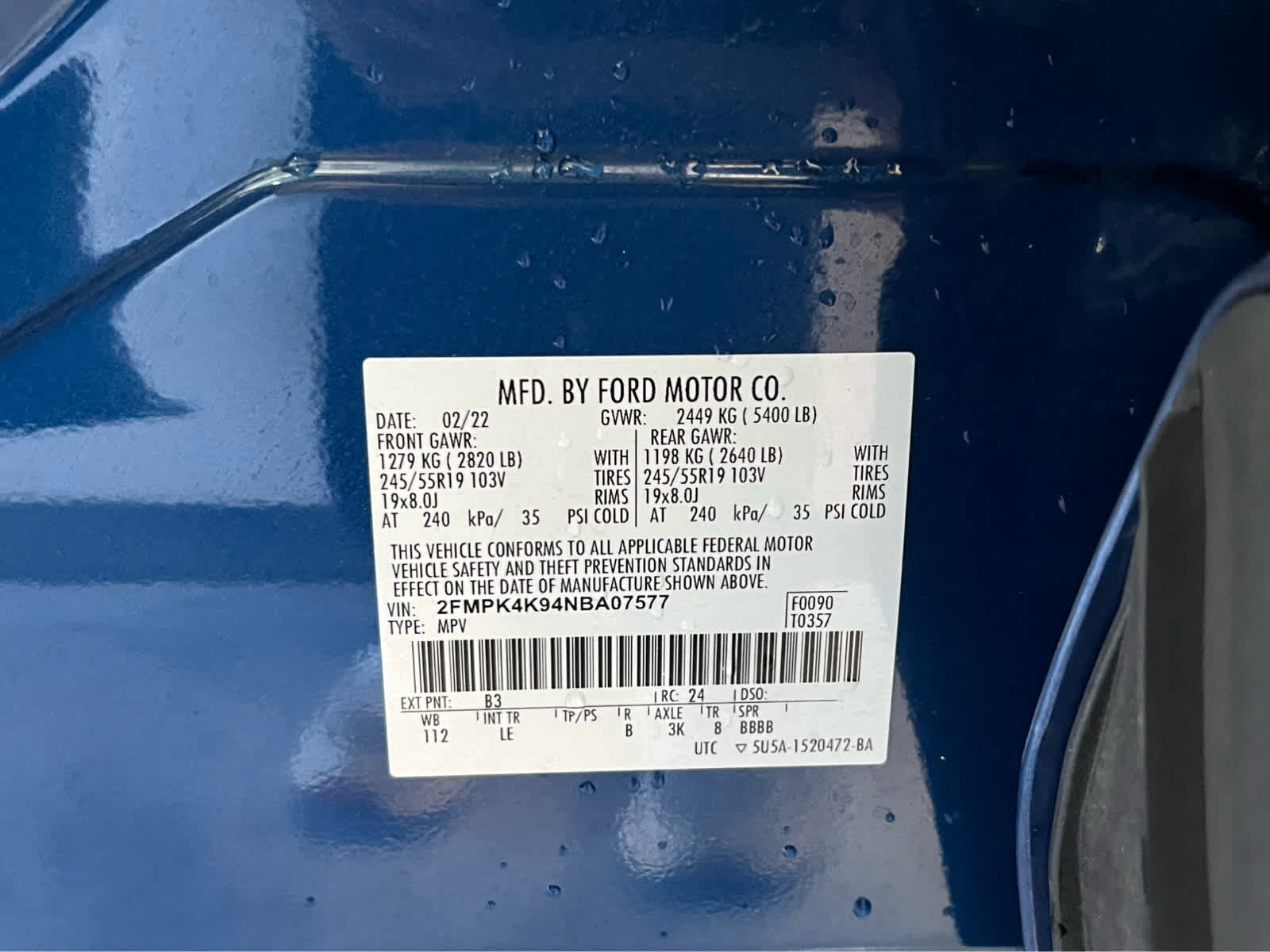 Certified 2022 Ford Edge Titanium AWD/4WD image 17