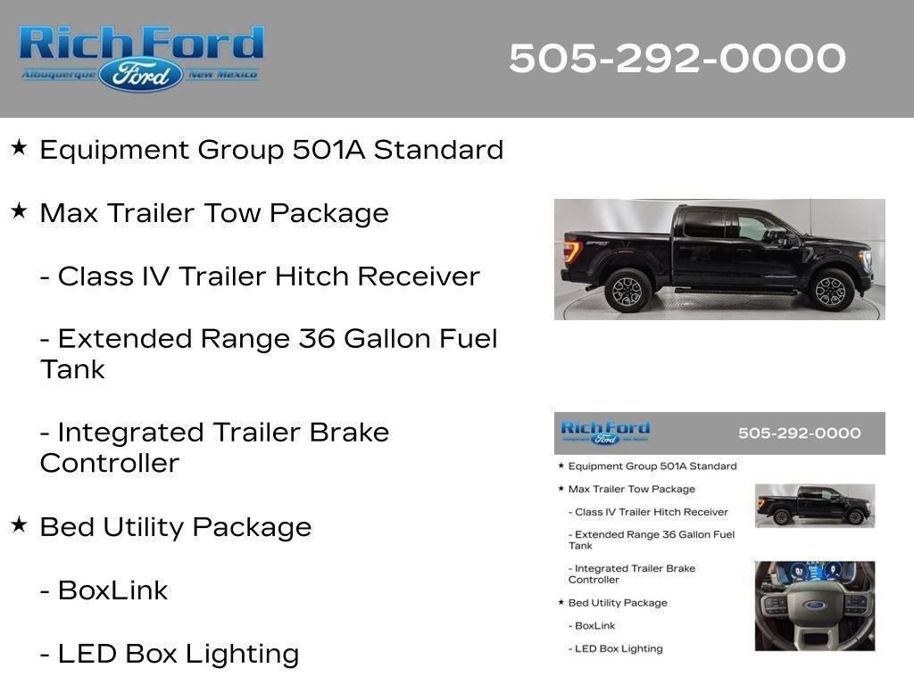 Certified 2023 Ford F150 Lariat w/ Max Trailer Tow Package AWD/4WD image 40