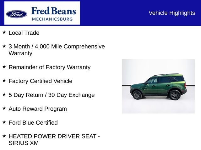 Certified 2023 Ford Bronco Sport Big Bend w/ Convenience Package AWD/4WD image 7