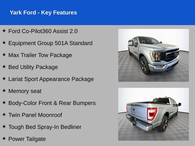Certified 2023 Ford F150 Lariat w/ Max Trailer Tow Package AWD/4WD image 2