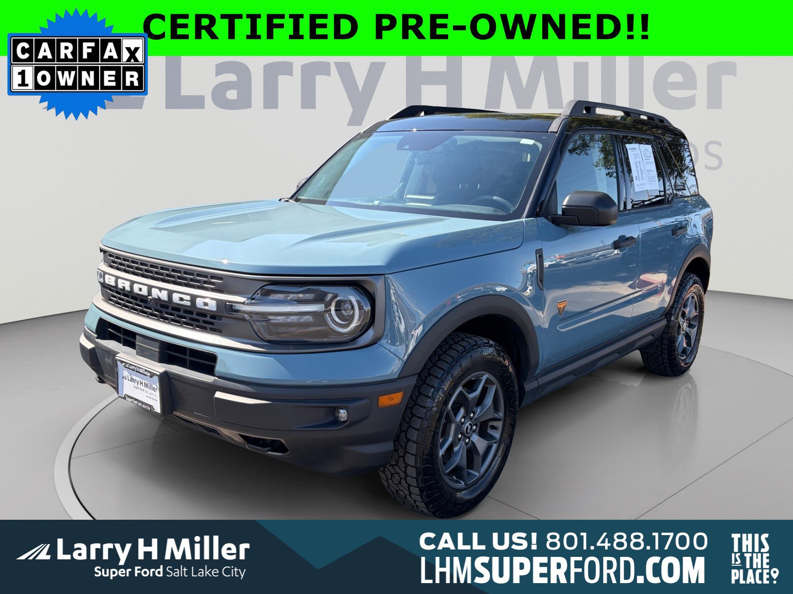 Certified 2021 Ford Bronco Sport Badlands AWD/4WD image 1