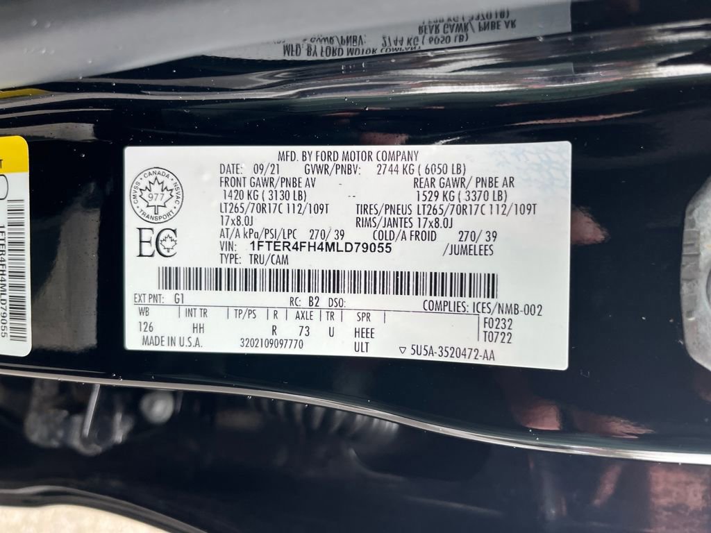 Certified 2021 Ford Ranger Lariat w/ Tremor Off-Road Package image 35