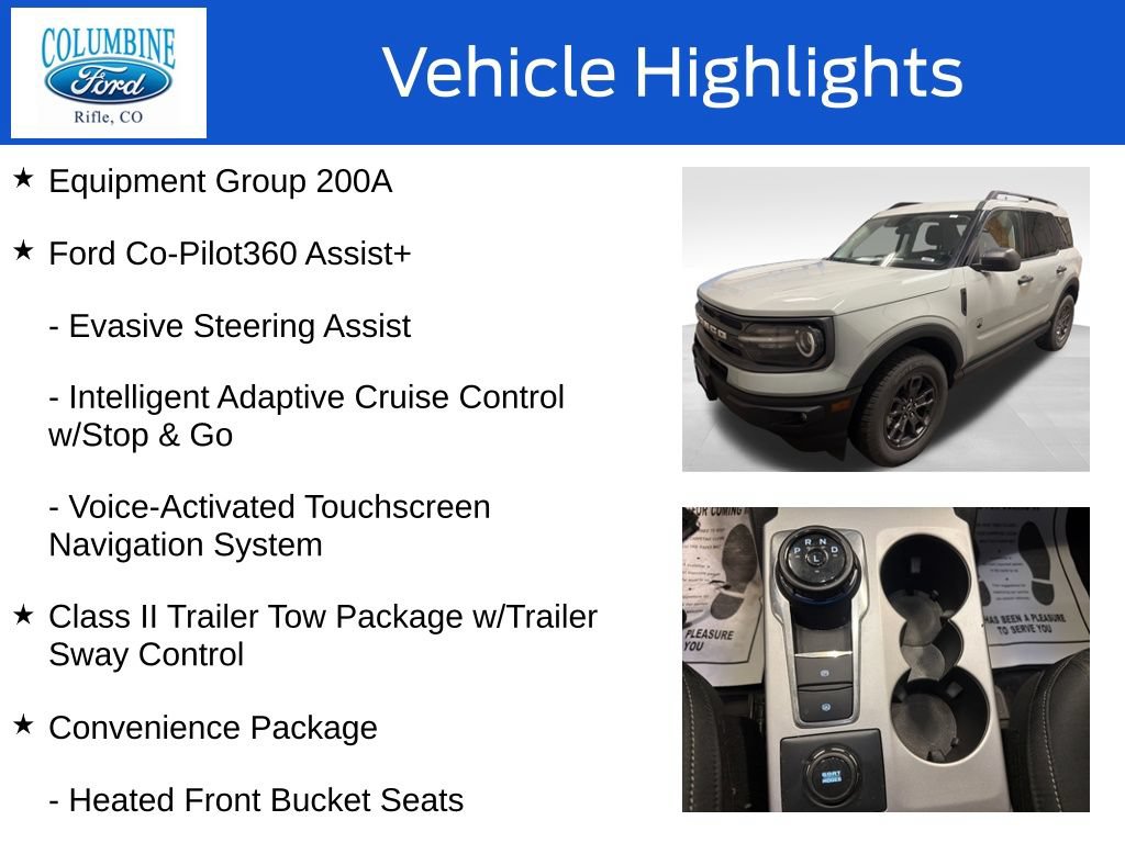 Certified 2022 Ford Bronco Sport Big Bend w/ Convenience Package AWD/4WD image 4