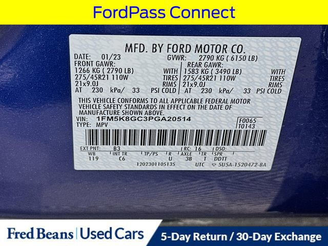 Certified 2023 Ford Explorer ST w/ Equipment Group 401A image 41