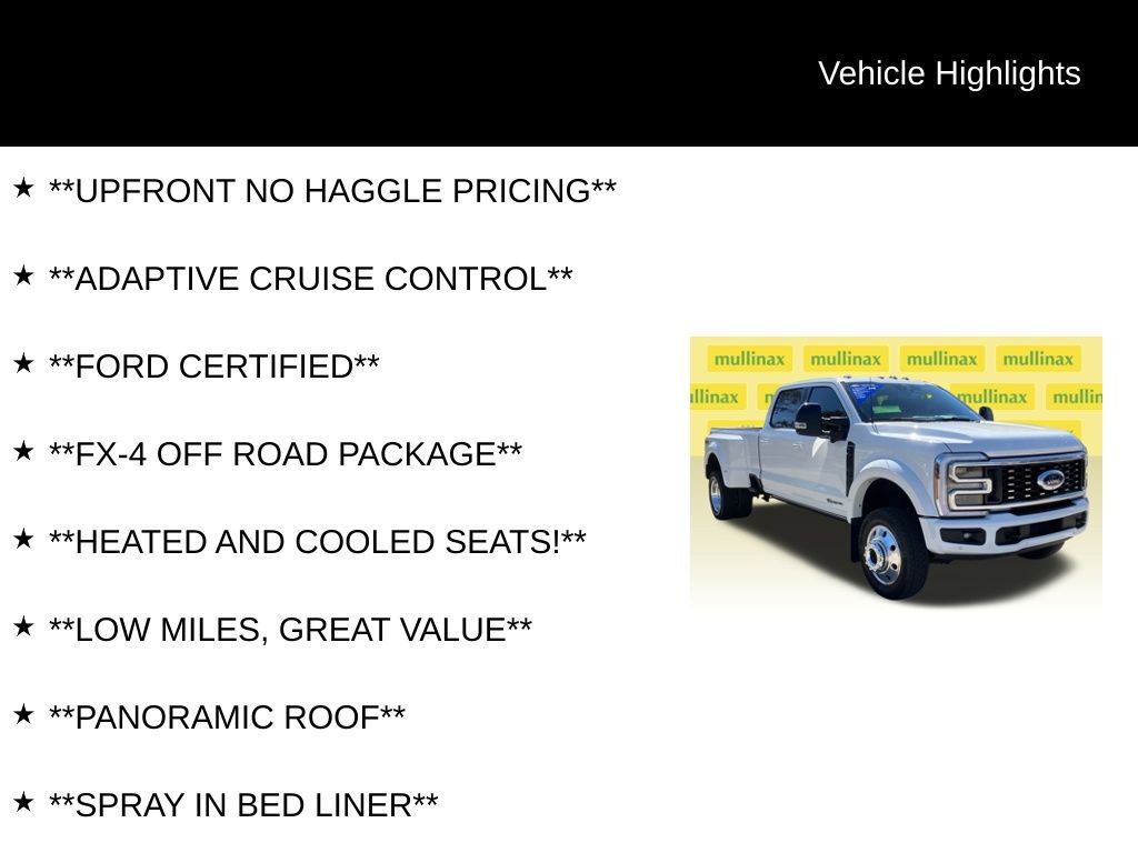 Certified 2025 Ford F450 Platinum w/ FX4 Off-Road Package AWD/4WD image 12