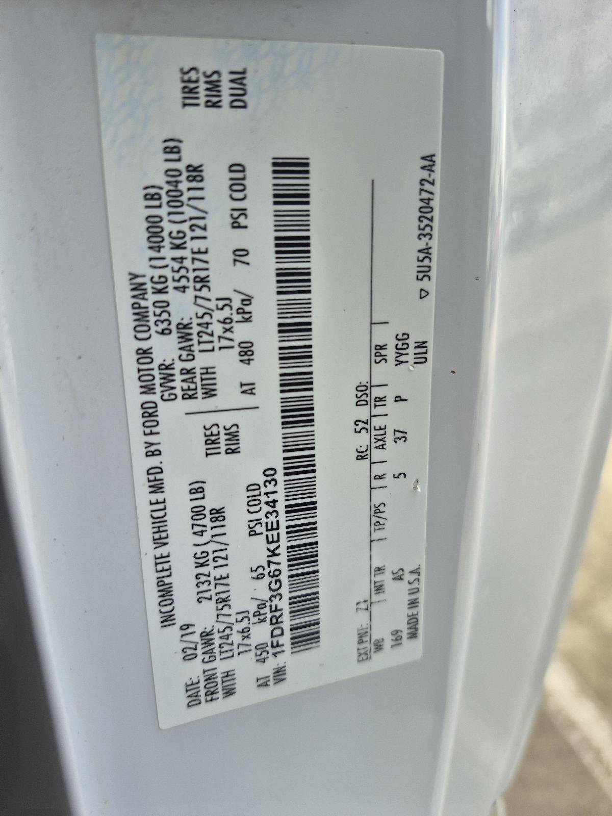 Certified 2019 Ford F350 XL w/ XL Value Package image 5