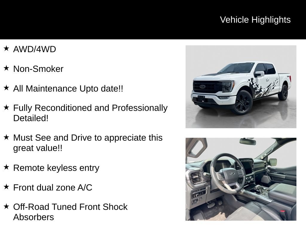 Certified 2023 Ford F150 Lariat w/ Equipment Group 502A High AWD/4WD image 27