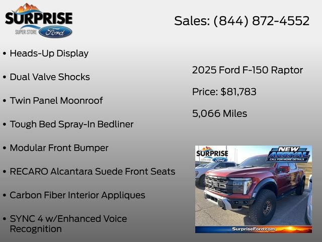Certified 2025 Ford F150 Raptor AWD/4WD image 16