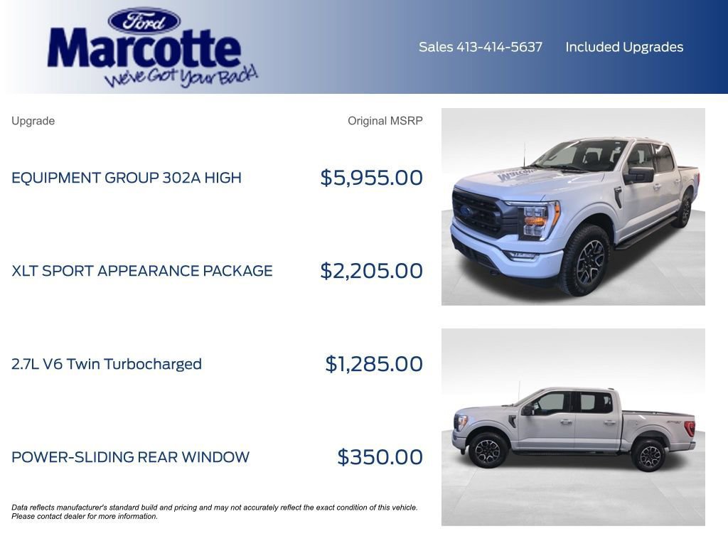 Certified 2023 Ford F150 XLT w/ Equipment Group 302A High image 2